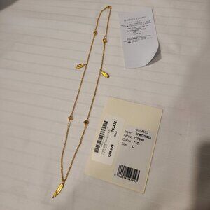FEDERICO CURRADI X NICK FOUQUET Chain Necklace Charms Made in Italy-Gold Feather